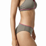 Two-Piece swimwear: Sustainable, adaptable bikini. Perfect for post-mastectomy and prothesis, UV protection included. Fashion meets function with La Versatile by ikonō.