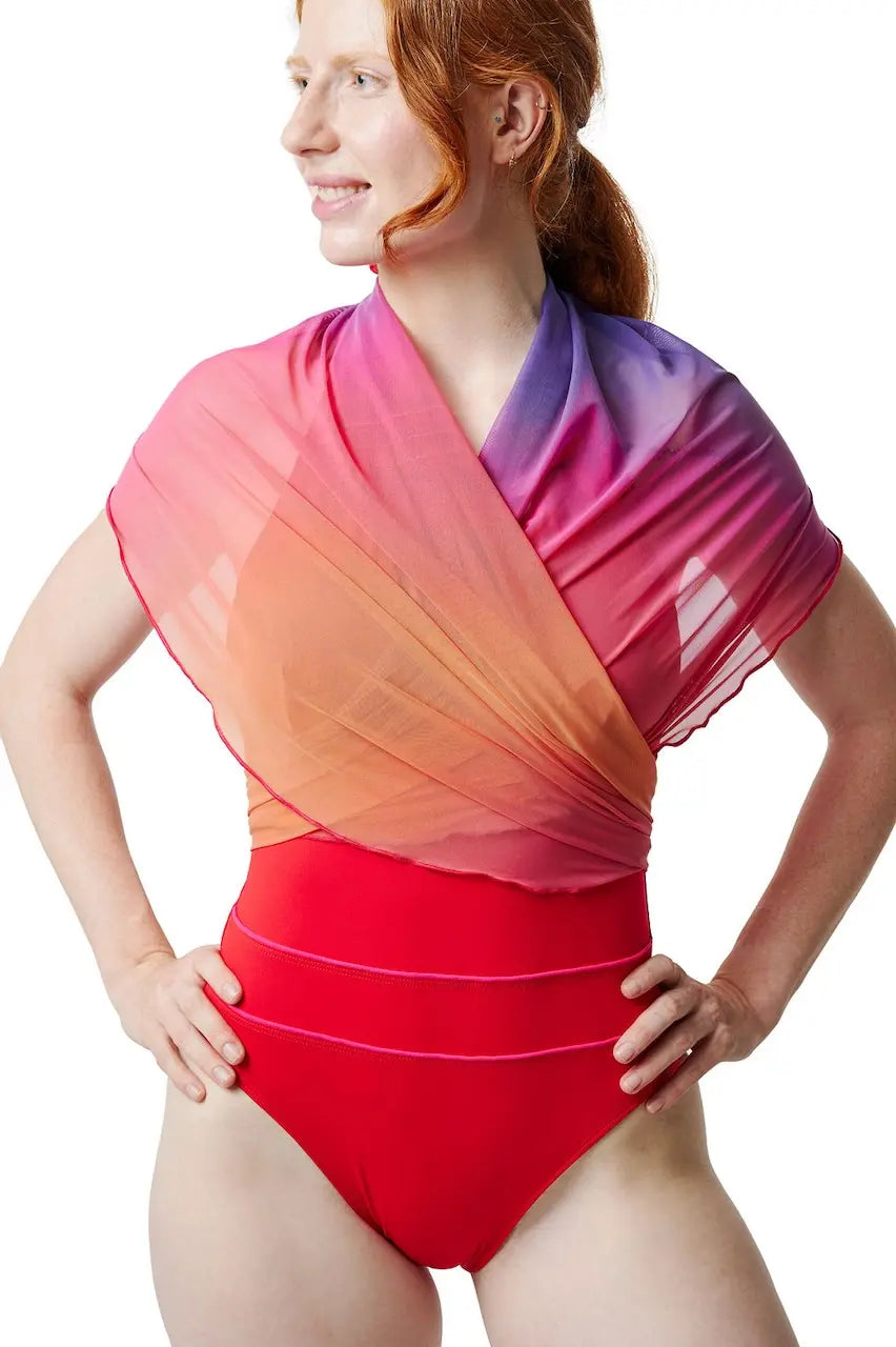A pareo made from an ecological Oeko-tex certified tulle. Easy to tie, around the waist and hips, around the shoulders or even as a head cover.